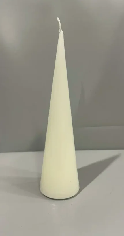 נר CONE לבן 6.5*25 סמ - דקורדו