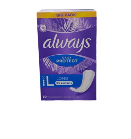 אולווייז   ALWAYS מגן תחתון לונג ללא בישום ביגפק 50 יח